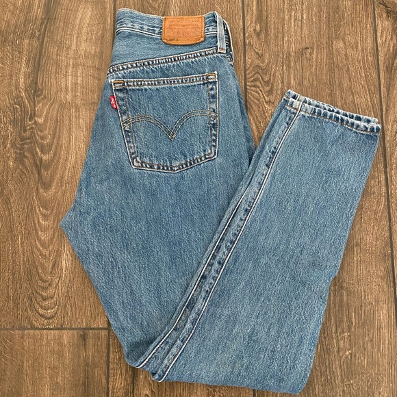 Levi’s 501 High Waisted Skinny Jeans Size 27 - Picture 3 of 4
